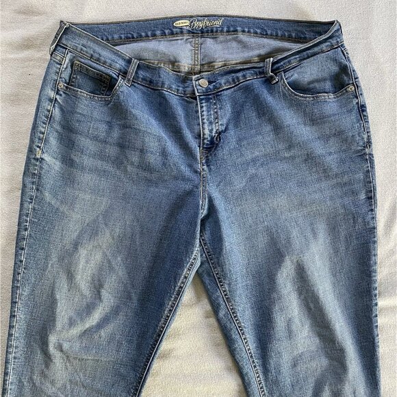 Women’s Old Navy The/LE Boyfriend Jeans Size 18 Plus Size Light to Medium Blue - Picture 4 of 11